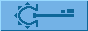An 88x31 gif of a Key which has its head decorated with the Omega greek symbol, which itself has Sun rays coming from it.